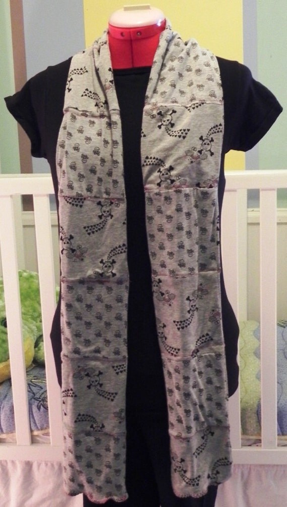Skull and Cross Bones Jersey Scarf