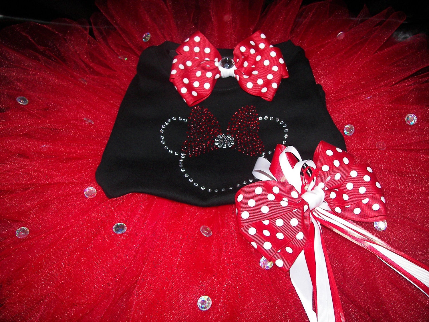Minnie Mouse Boutique Bling Tutu Set-Birthday Party Perfect