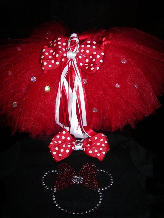 Minnie Mouse Boutique Bling Tutu Set-Birthday Party Perfect