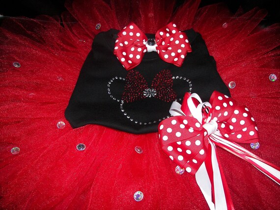 Minnie Mouse Boutique Bling Tutu Set-Birthday Party Perfect