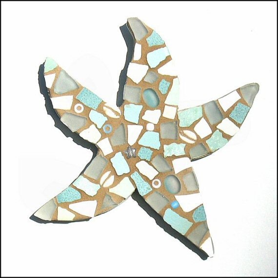 Aqua Mosaic Starfish Kit, Ceramic & Glass