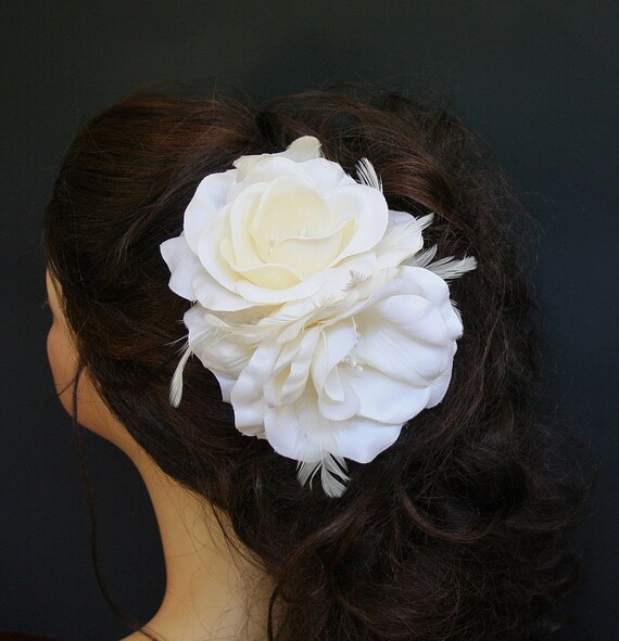 Wedding Fascinator, Bridal Hair Flower, Fascinator, Wedding, Bridal, Hair Accessories, Wedding Hair Accessories