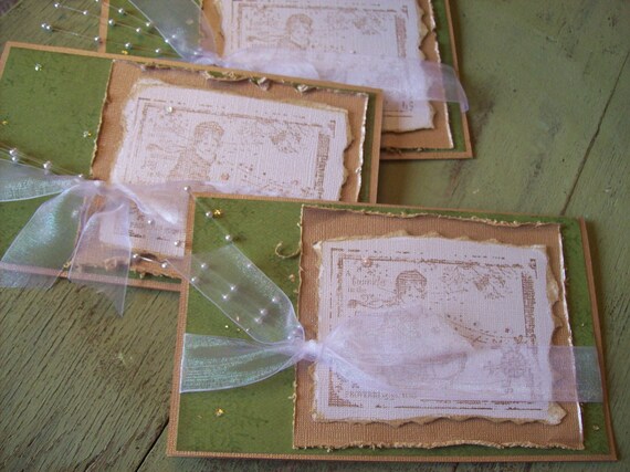 Set of 10 handmade Christmas/Holiday cards