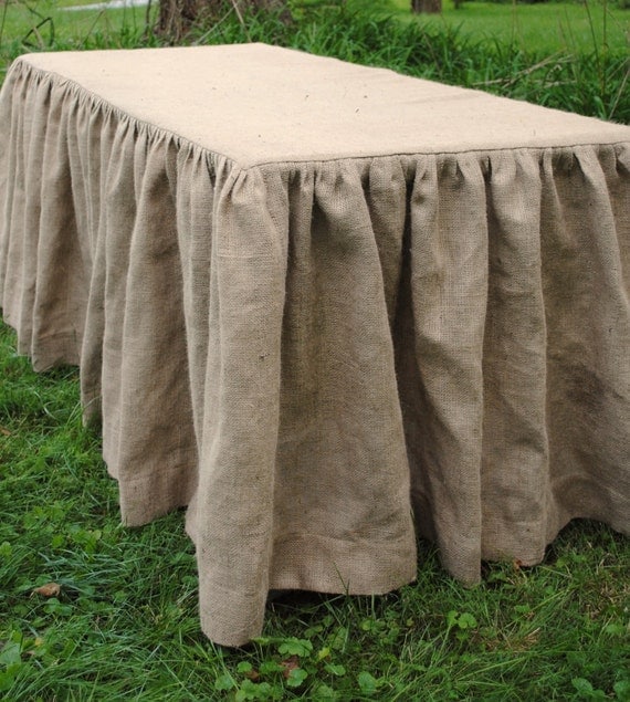 Burlap Table Cover