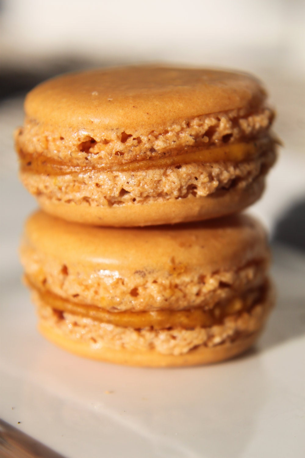 French Macarons - Pumpkin French Macarons, One Dozen