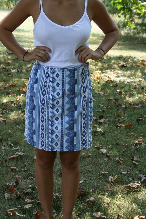 90s skirt tribal pattern