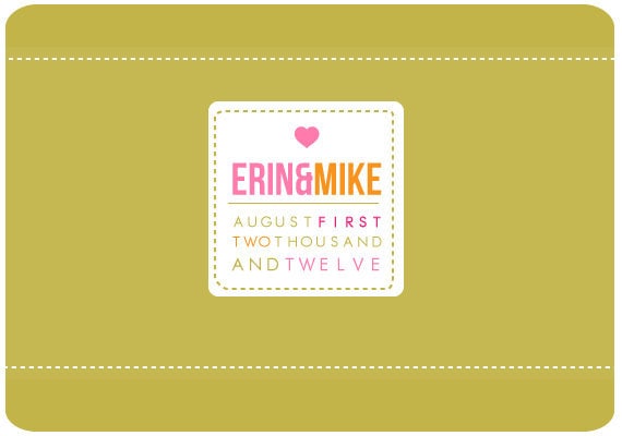 PreMade Monogram Wedding Logo ERIN AND MIKE zoom LISTING DETAILS 