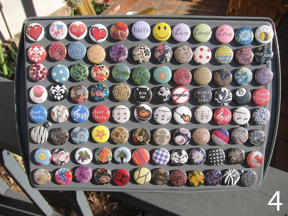 1 Inch Button Magnets - You Choose a Set of 6 - Fits Magnabilities