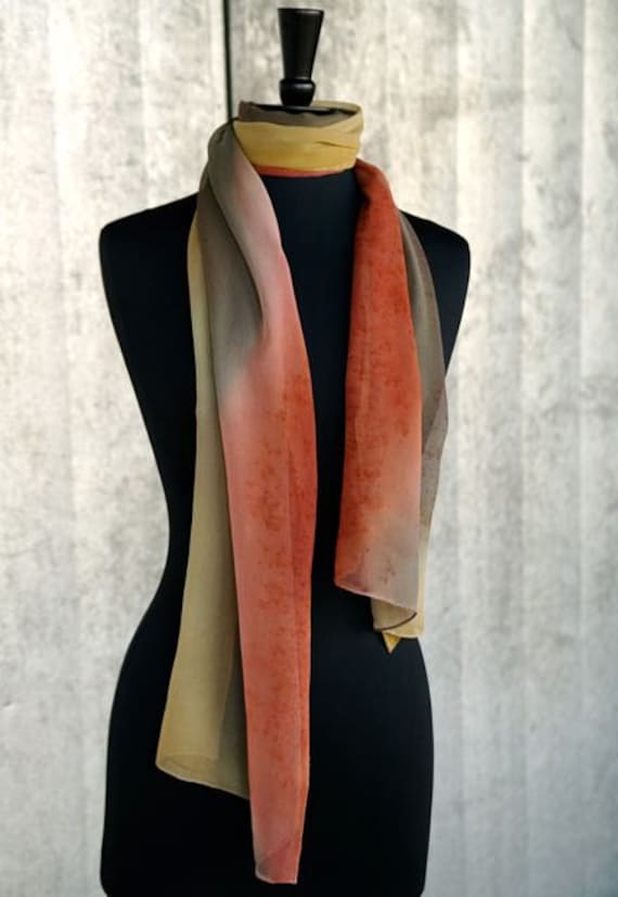 Pumpkin Spice Fall Fashion Silk Scarf