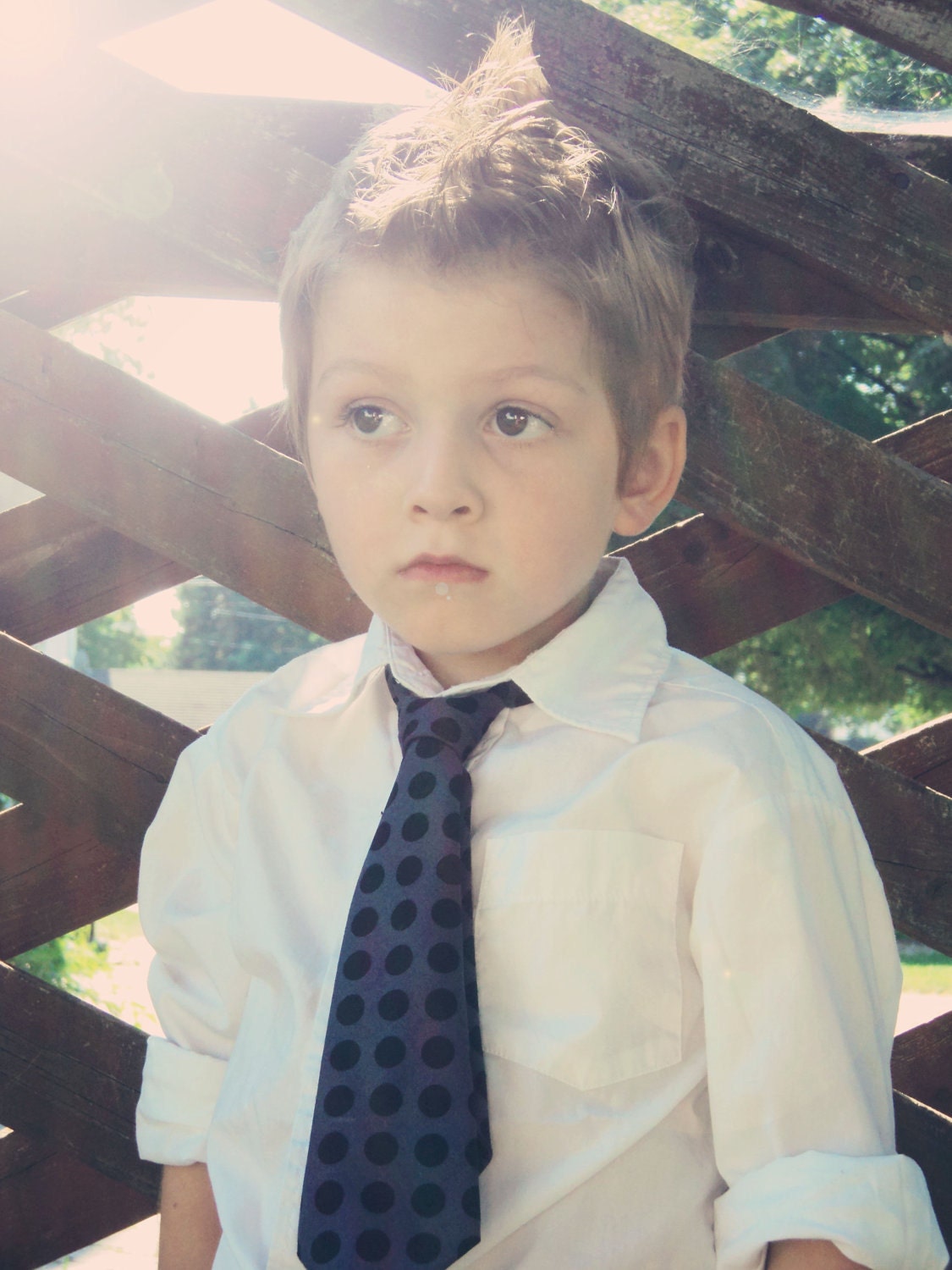 Boys Black and Gray Retro Tie. . Available in Sizes 6-12,12-24 months,  2t-4t  , and 4t-8