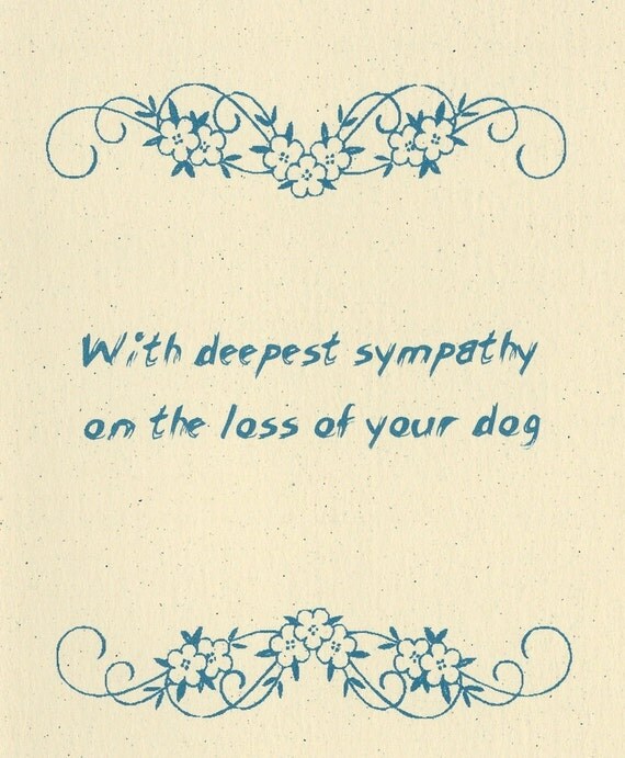 Dog Sympathy Card - The bond that you shared was truly wonderful to behold