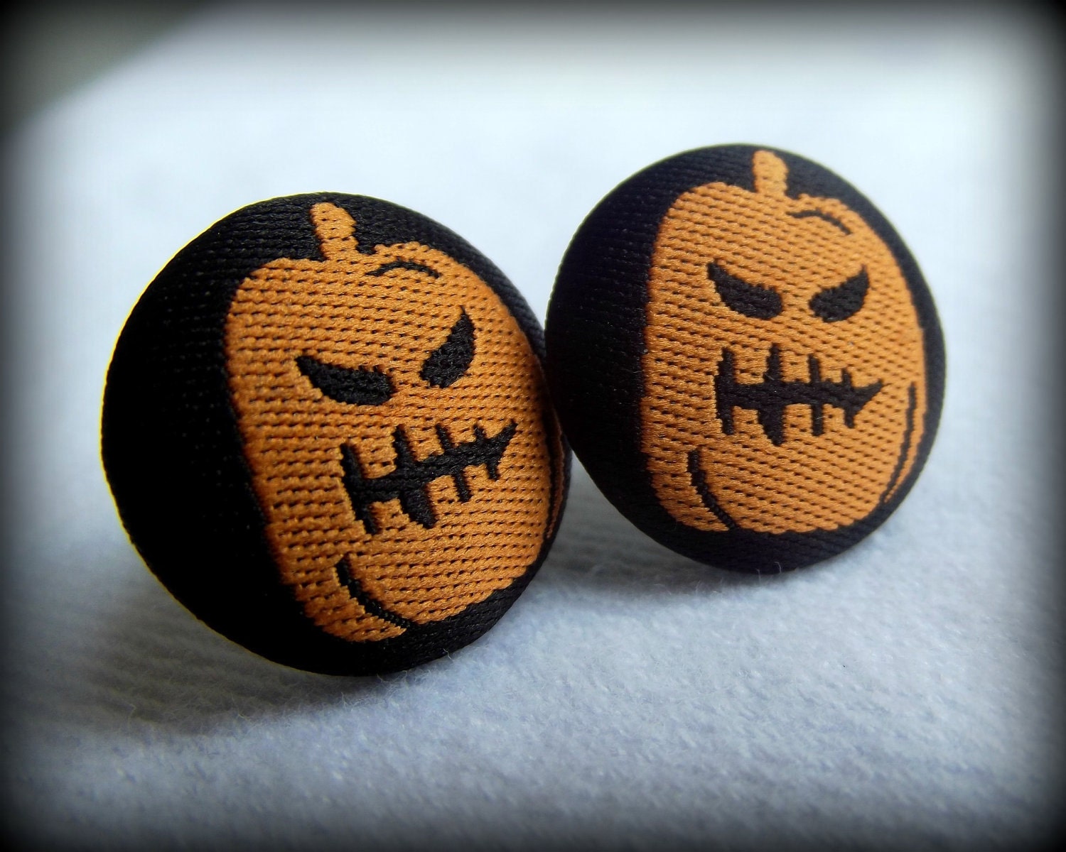 Halloween Earrings, Pumpkin Earrings, Jack-o-lantern