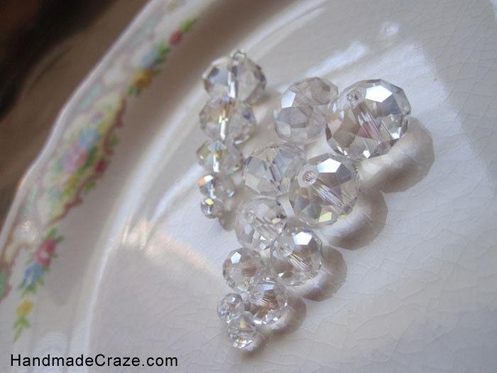 Crystal AB Rondelle Beads Assorted Sizes 4mm-12mm