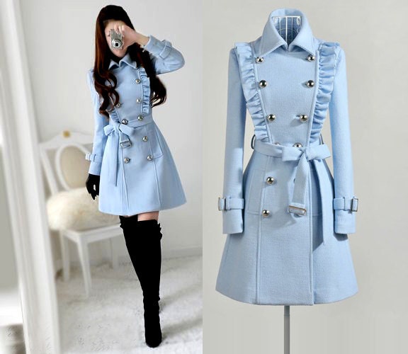 Made to Order charming autumn wool coat jacket dress  (choice colour or any size