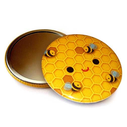 Pocket Mirror - Cuddly Beehive