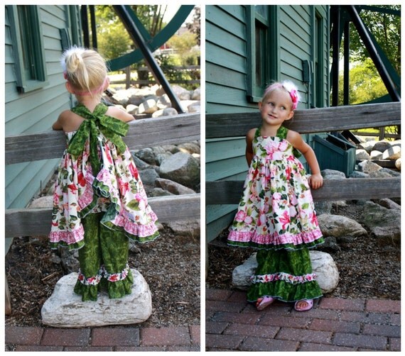 Sophia's Open Back Ruffled Dress PDF Pattern