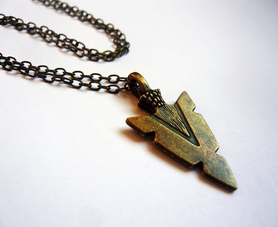 Navajo Arrowhead Indian Necklace by MaruMaru on Etsy from etsy.com