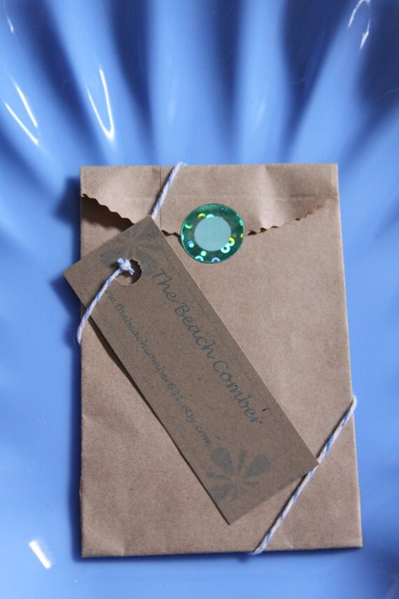 Tarnished Dove Sea Glass Pendant