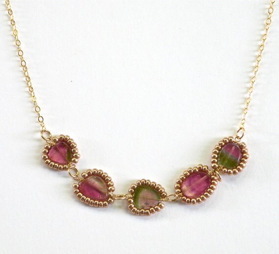 Padma & Pickles Jewelry: Completely Handmade in Hawaii-Watermelon Tourmaline Karen Hilltribe Sterling Ball Chain Necklace - Padmaandpickles Padma & Pickles Jewelry: Completely Handmade in Hawaii-Watermelon Tourmaline Karen Hilltribe Sterling Ball Chain Necklace - Padmaandpickles