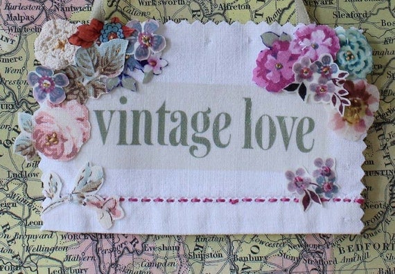 vintage love - pretty little sign (No.6)