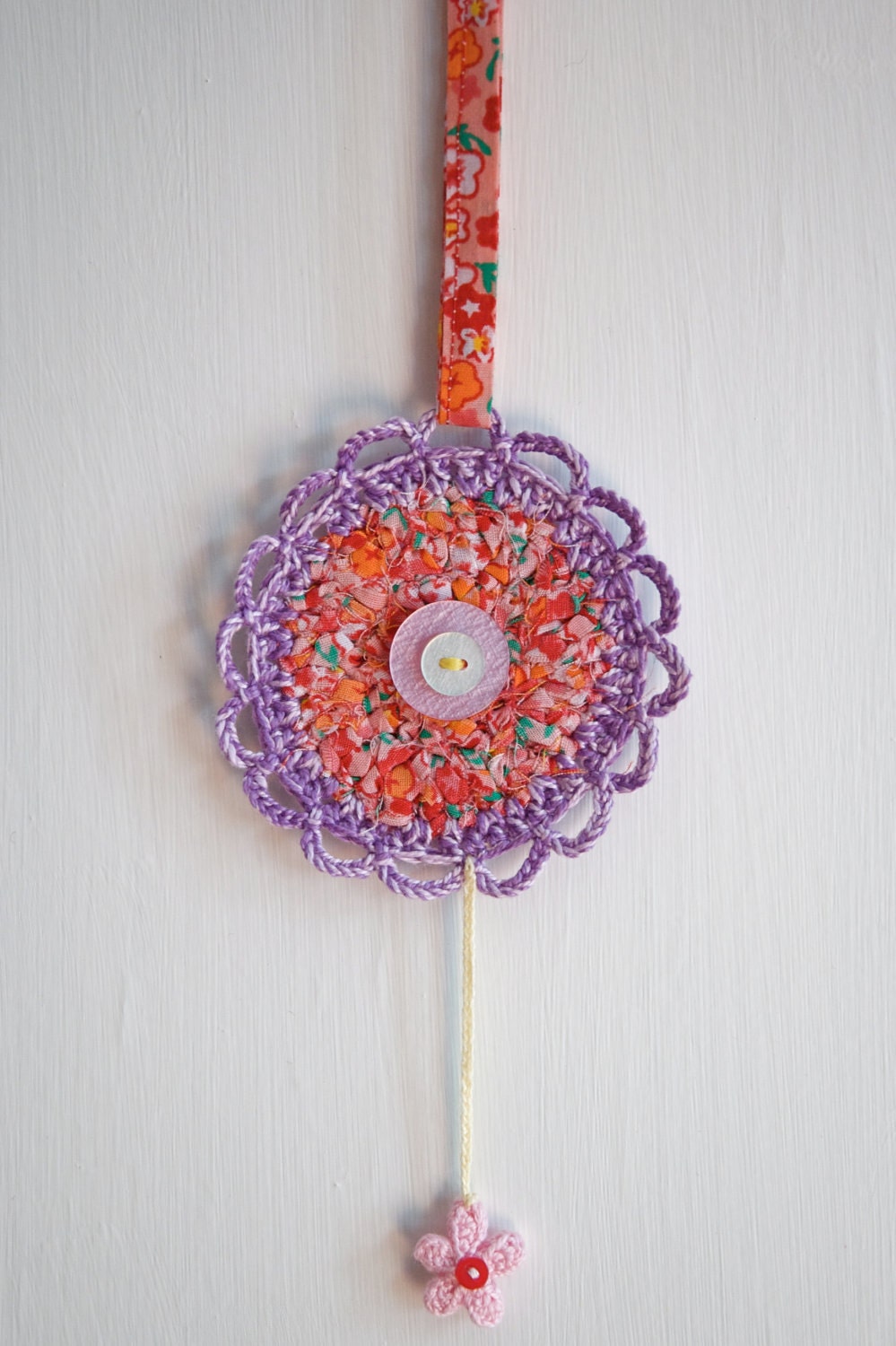 Florence - Hanging Crocheted Flower Decoration