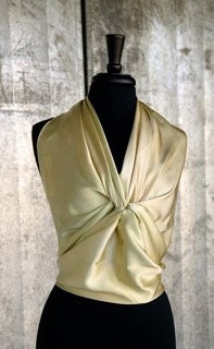 Luxurious Pale Gold Charmeuse Square