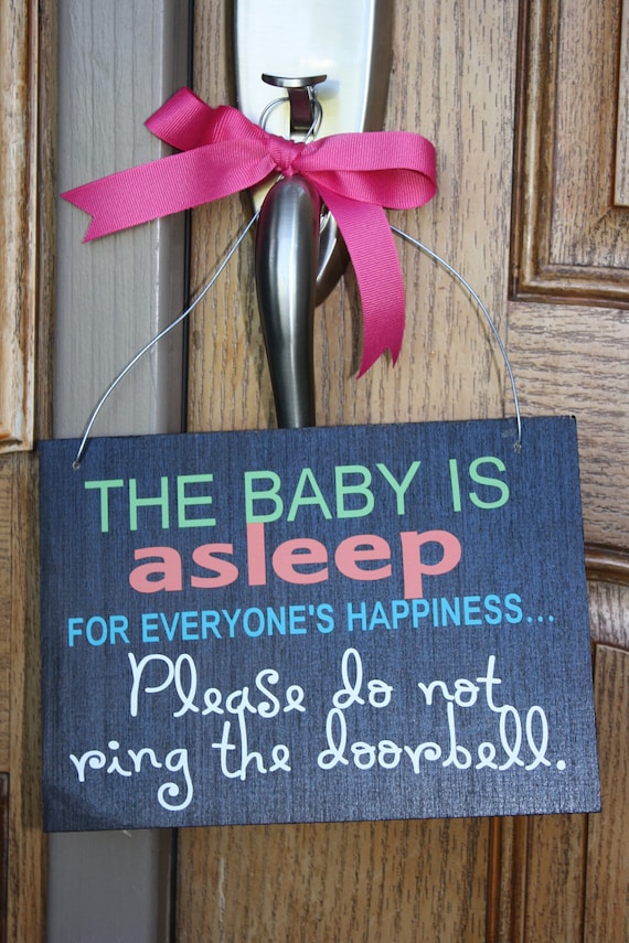 Baby Asleep - Door Hanger Notification
