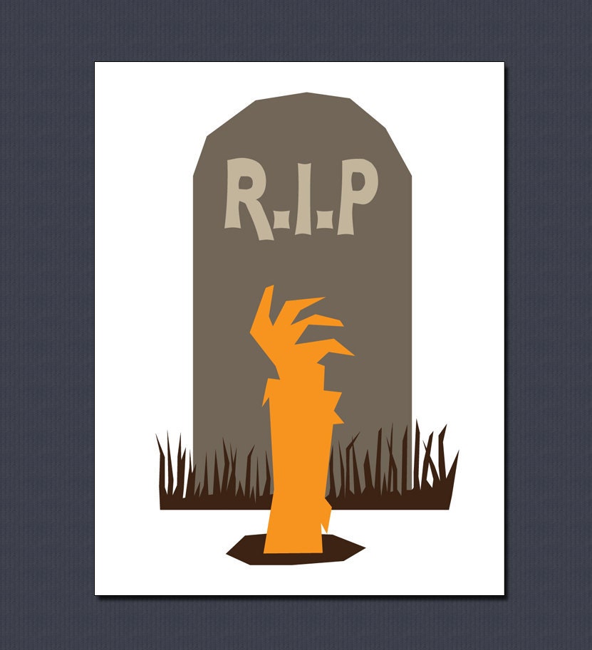 Return of the Living Undead - Zombie Halloween Card on 100% Recycled Paper
