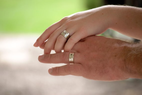 Rough Diamond Wedding Rings From stephaniepeacedesign