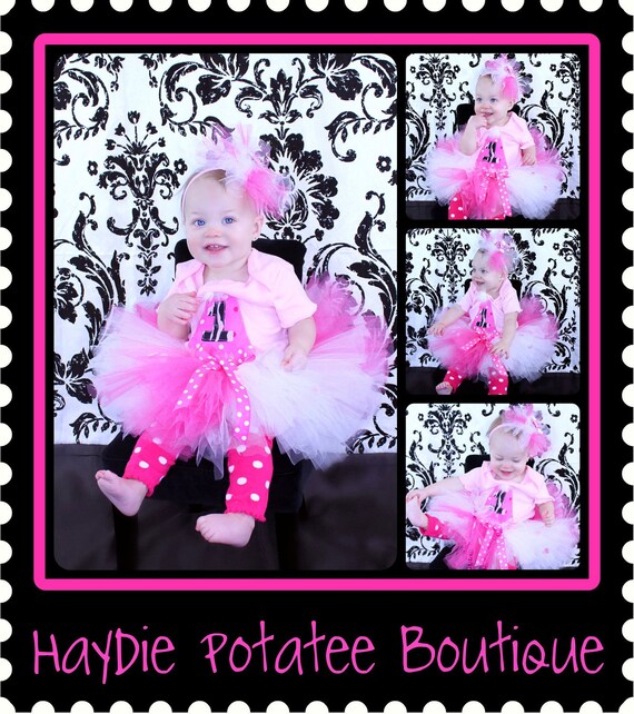 pink and white birthday outfit
