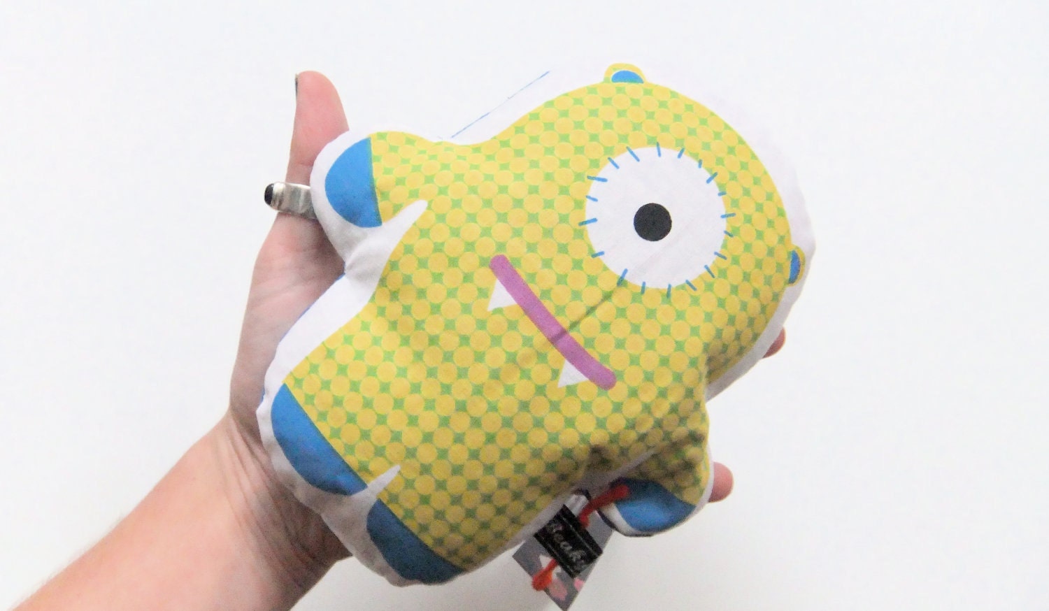 New - Monster wheat bag - yellow spotty