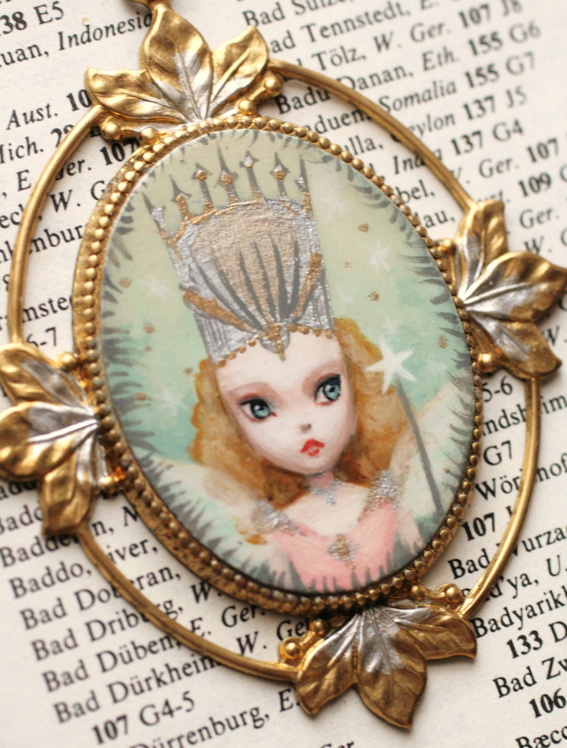 Reserved for purelush - Glinda of the East - from the Oz Collection - original cameo by Mab Graves