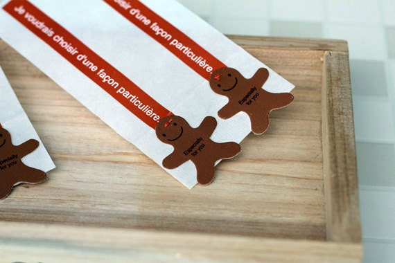 Ginger man Sticker, 4pcs