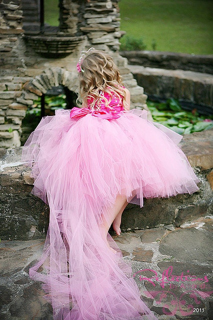 Beautiful Whimsical Tutu gown with detachable train- Perfect for Weddings, Photo Shoots, etc.