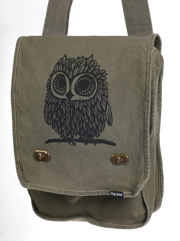 Owl Messenger Bag