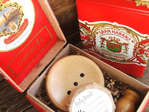 Shaving Kit Mens Sale Cigar Box Gift Set,