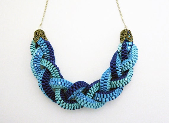 Braided Sea Breeze Chasing Alila Necklace