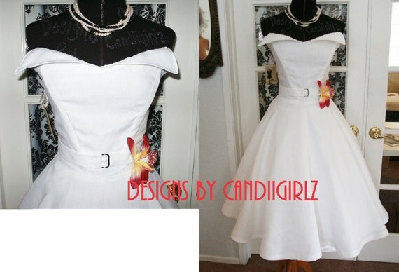 1950s Custom made Repro Drop Waist Wing by DESIGNSByCandiigirlz from etsy.com