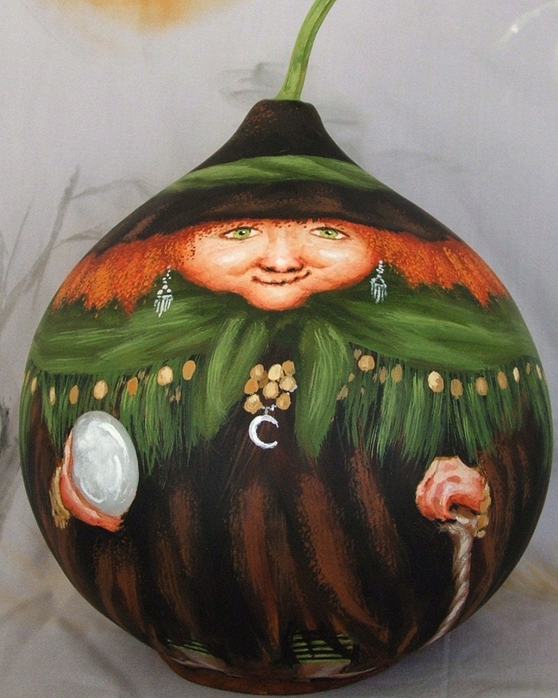 Fortunes Told by Madam Clarisse, gypsy witch, 8 inches tall