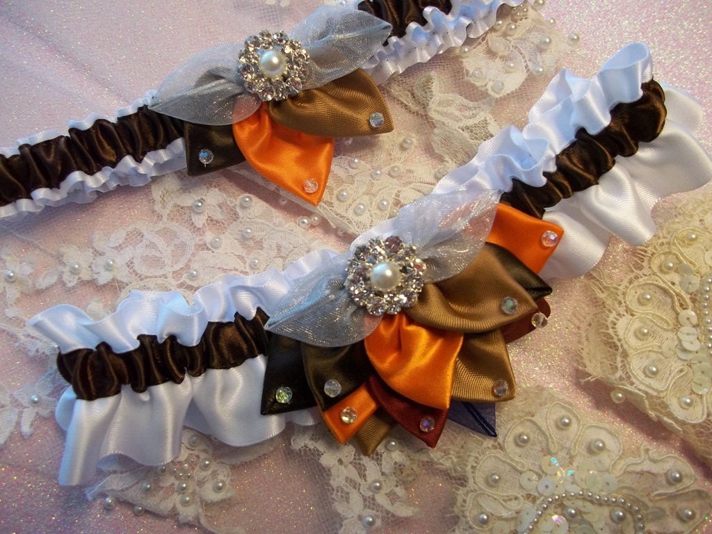 garter wedding butterfly blue