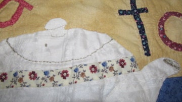 Tea For Two- Appliqued Wall Hanging Quilt