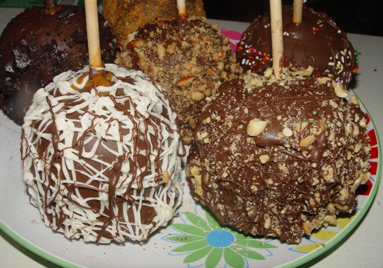6 Caramel and/or Chocolate Covered Apples