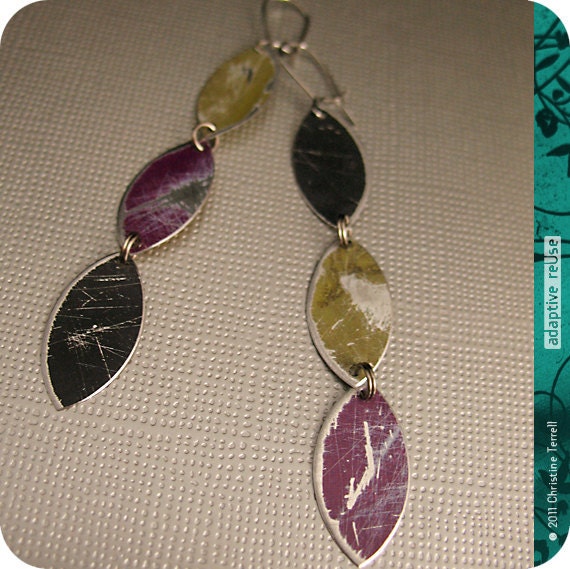 adaptive reuse, trapezoid earrings