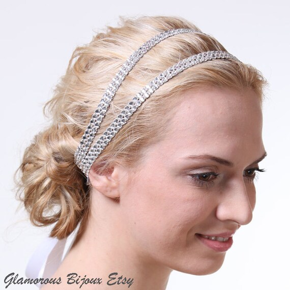 SHANNON Grecian Wedding Bridal Headband Bridal Headband Ivory White