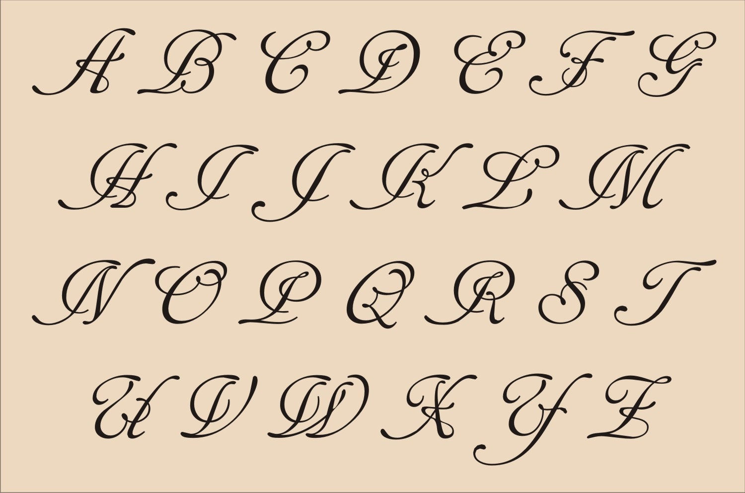 Fancy Alphabet Letters A-Z