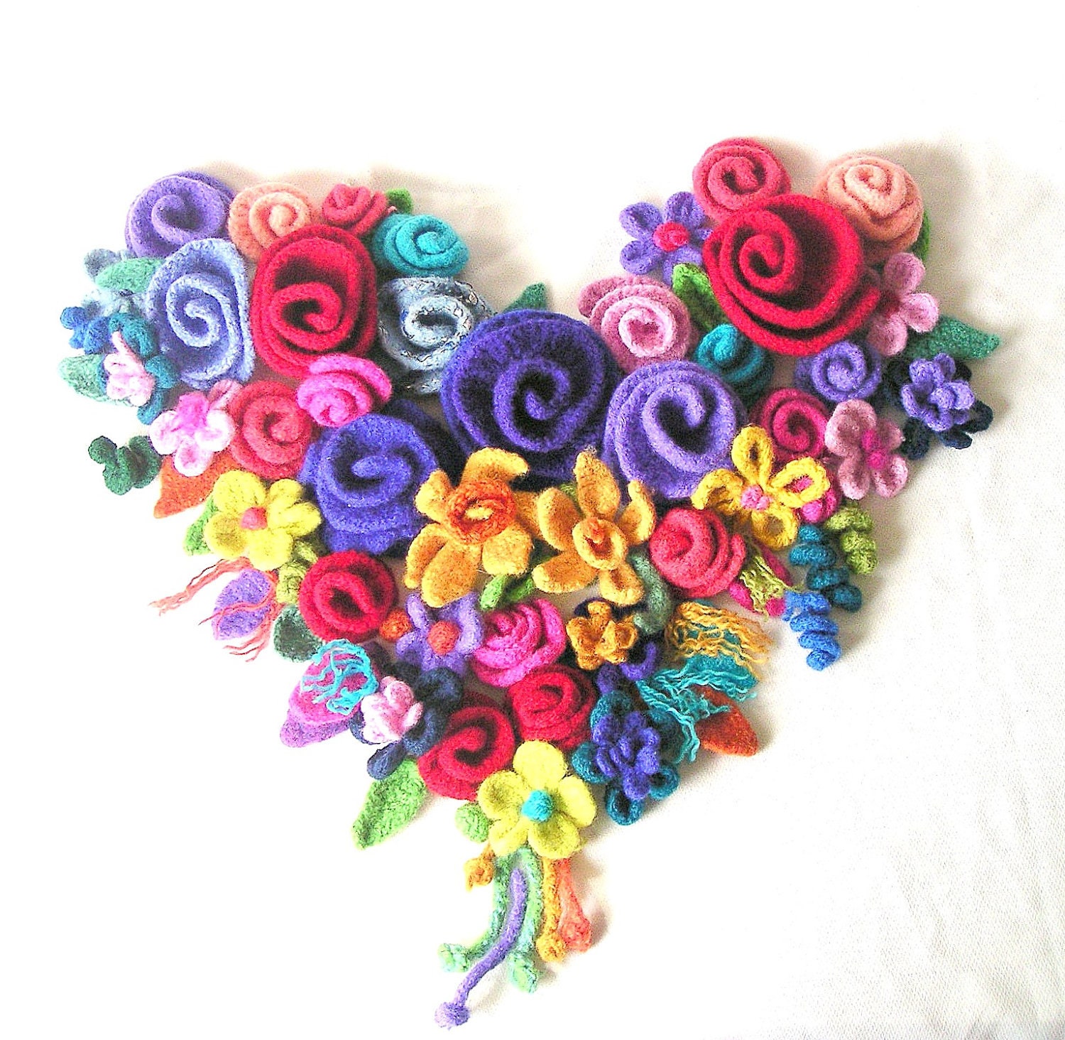 Olympia's Knit and Crochet Felted Flowers