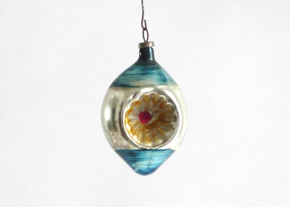 Antique Mercury Glass Ornament - Mid Century Modern, Retro, Christmas