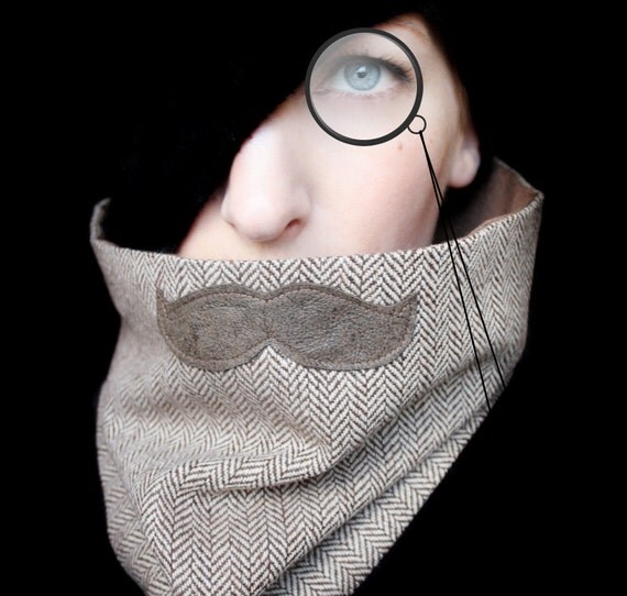 Mustache Clothing - Professor Mustache Scarf Neckwarmer