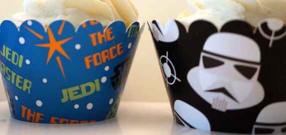 Star Wars Cupcake Wrappers  for Boy's Star Wars Birthday Party
