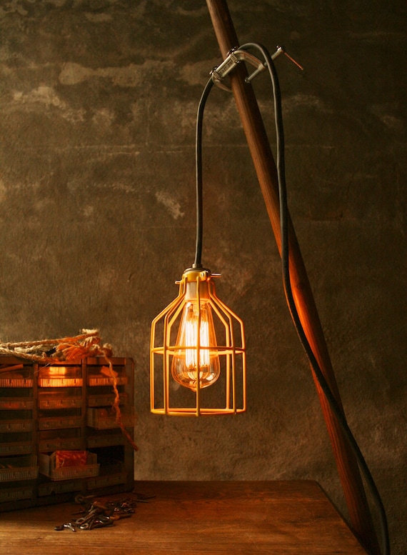 Lighting Lamp Hanging Light Lamp Cage Light Industrial Light Cool Gifts for Men Hanging Clamp Lamp
